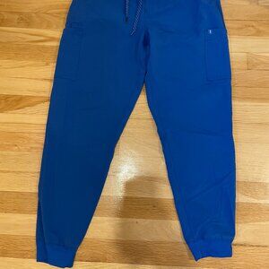 Jaanuu Men's medium royal blue jogger scrub pants